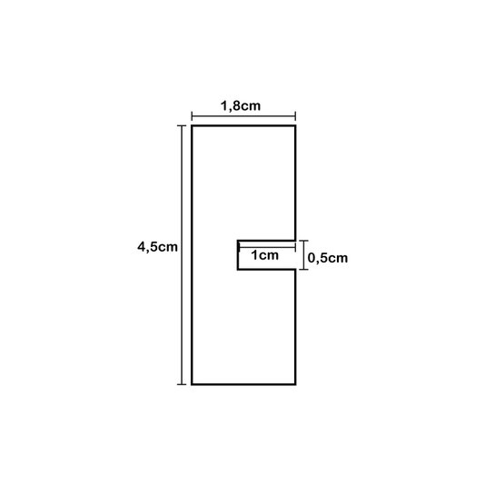 Ripa de Madeira Pinus Natural com Friso para Placas - 1,5x4,5