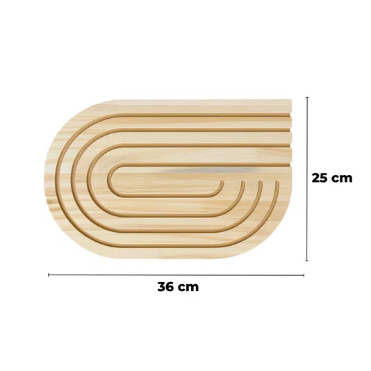 Souplast de Madeira Pinus Multiuso Para Mesa Posta, Jogo Americano e Descanso de Pratos