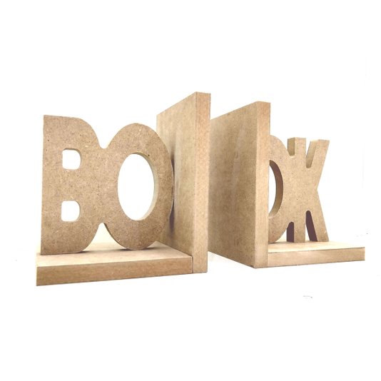 Suporte Aparador de Livros Book em MDF Cru 15mm