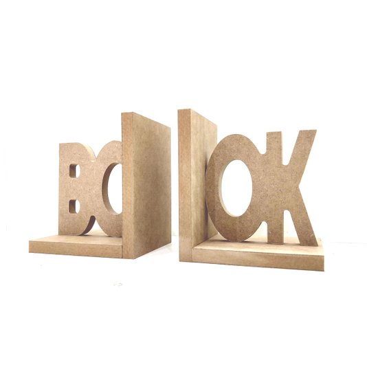Suporte Aparador de Livros Book em MDF Cru 15mm