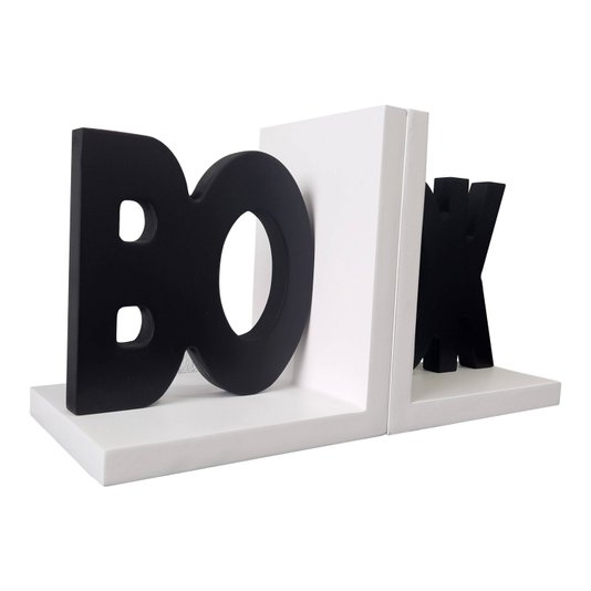 Suporte Aparador de Livros Book Preto - Laqueado