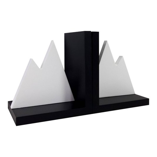 Suporte Aparador de Livros Montanha Branca - Laqueado