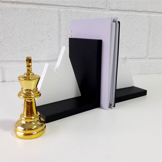 Suporte Aparador de Livros Montanha Branca - Laqueado