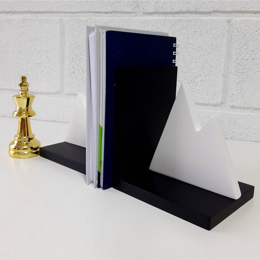 Suporte Aparador de Livros Montanha Branca - Laqueado