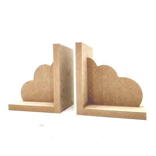 Suporte Aparador de Livros Nuvem em MDF Cru 15mm