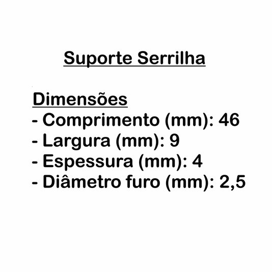 Suporte Pendurador Serrilha Para Quadros e Artesanato 1000 peças