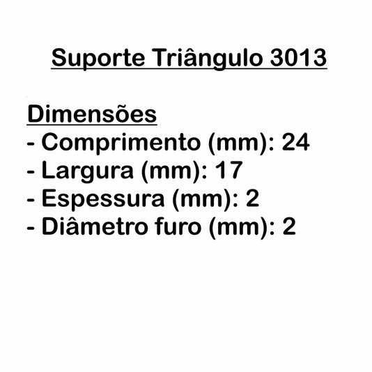 Suporte Pendurador Triângulo Médio Para Quadros e Artesanato 100 peças