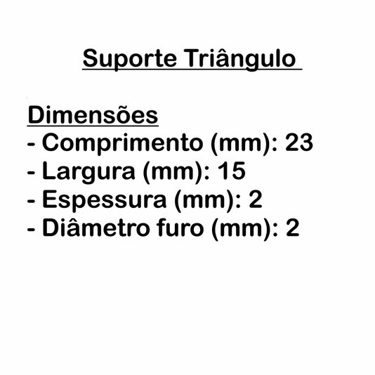 Suporte Pendurador Triângulo Para Quadros e Artesanato 50 peças