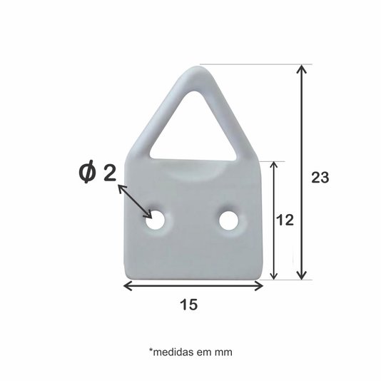 Suporte Pendurador Triângulo Para Quadros e Artesanato 50 peças