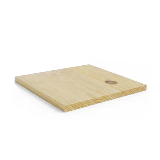 Tábua De Madeira Pinus Personalizada por Metro Quadrado - 10mm Com Nó