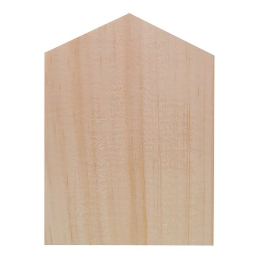 Tábua de Pinus Natural para Artesanato e Lettering Casinha