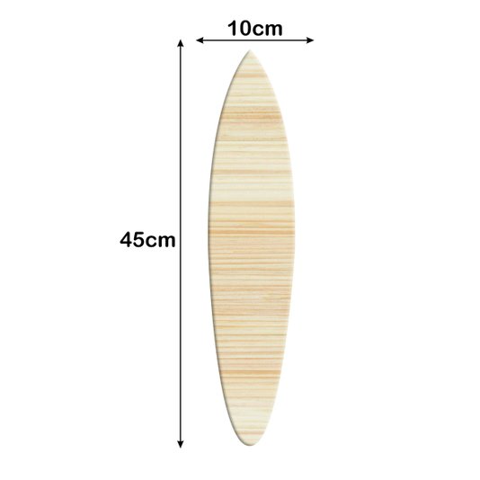 Tábua de Pinus Recortada para Artesanato em Forma de Prancha Surf Hibrid