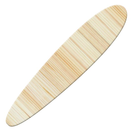 Tábua de Pinus Recortada para Artesanato em Forma de Prancha Surf Longboard