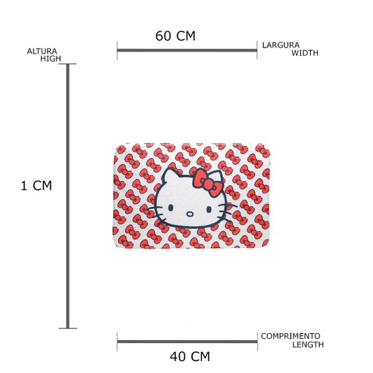 Tapete Fluffy Little Laces da Hello Kitty - URBAN