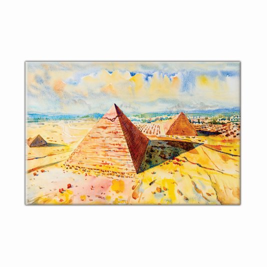 Tela Decorativa em Tecido Canvas Pirâmides no Egito