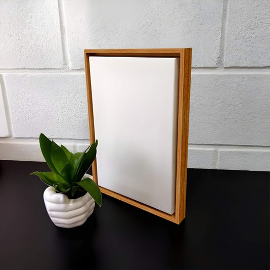 Tela para Pintura com Moldura Canaleta Flutuante Lisa Revestida - 2x2,8