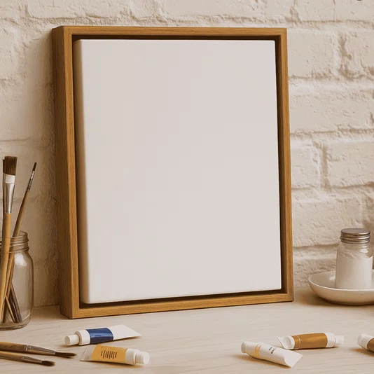 Tela para Pintura com Moldura Canaleta Flutuante Lisa Revestida - 2x2,8