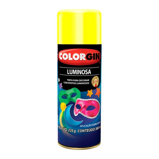 Tinta Spray Colorgin Luminosa 380ml