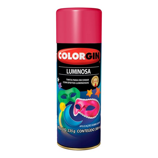 Tinta Spray Colorgin Luminosa 380ml