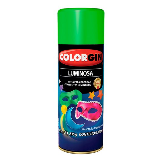 Tinta Spray Colorgin Luminosa 380ml