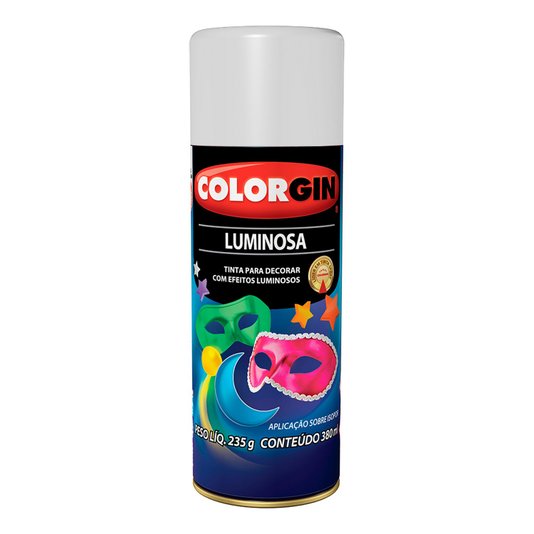 Tinta Spray Colorgin Luminosa 380ml