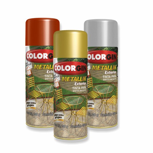Tinta Spray Colorgin Metallik Exterior 350ml