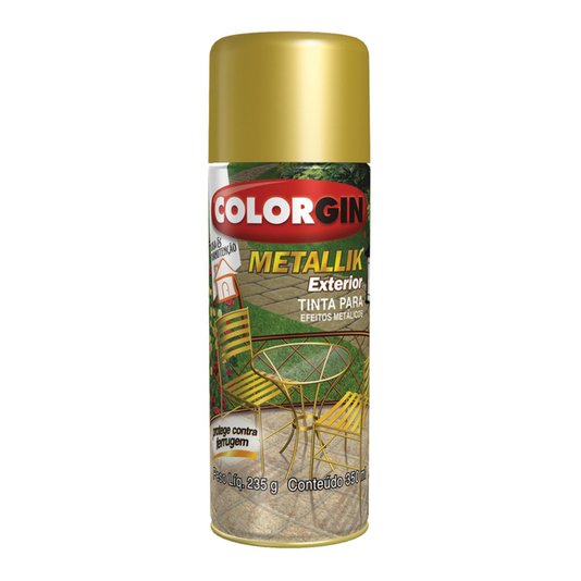 Tinta Spray Colorgin Metallik Exterior 350ml