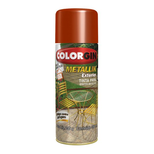 Tinta Spray Colorgin Metallik Exterior 350ml