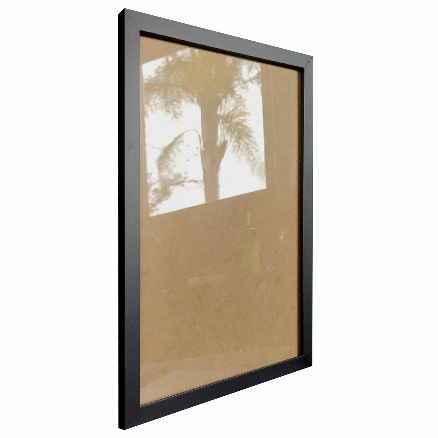 Moldura Minimalista Lisa Para Quadros Revestida com Fundo MDF e Vidro - 1,5x1