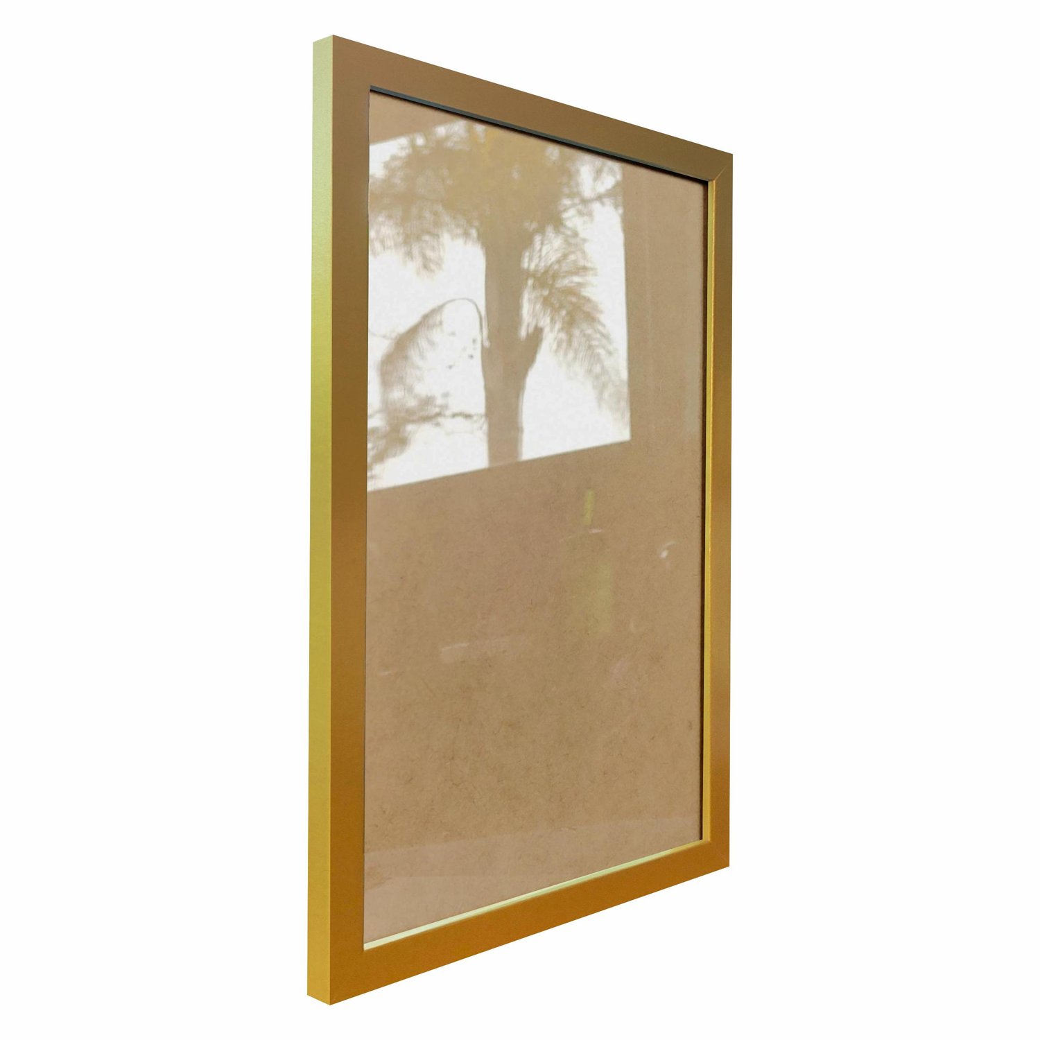 Moldura Minimalista Lisa Para Quadros Revestida com Fundo MDF e Vidro - 1,5x1