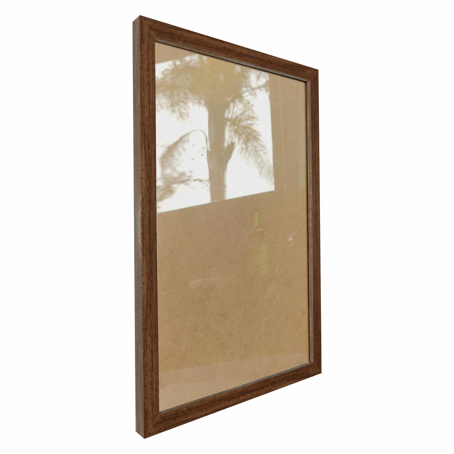 Moldura Minimalista Personalizada Lisa Para Quadros Revestida com Fundo MDF e Vidro - 1,5x1