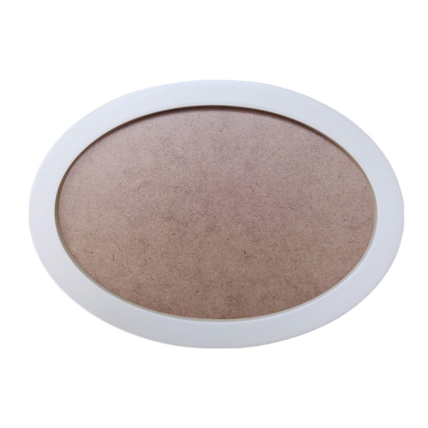 Moldura Oval Colorida em MDF Laqueado para Quadros Decorativos com Fundo MDF e PVC Antirreflexo