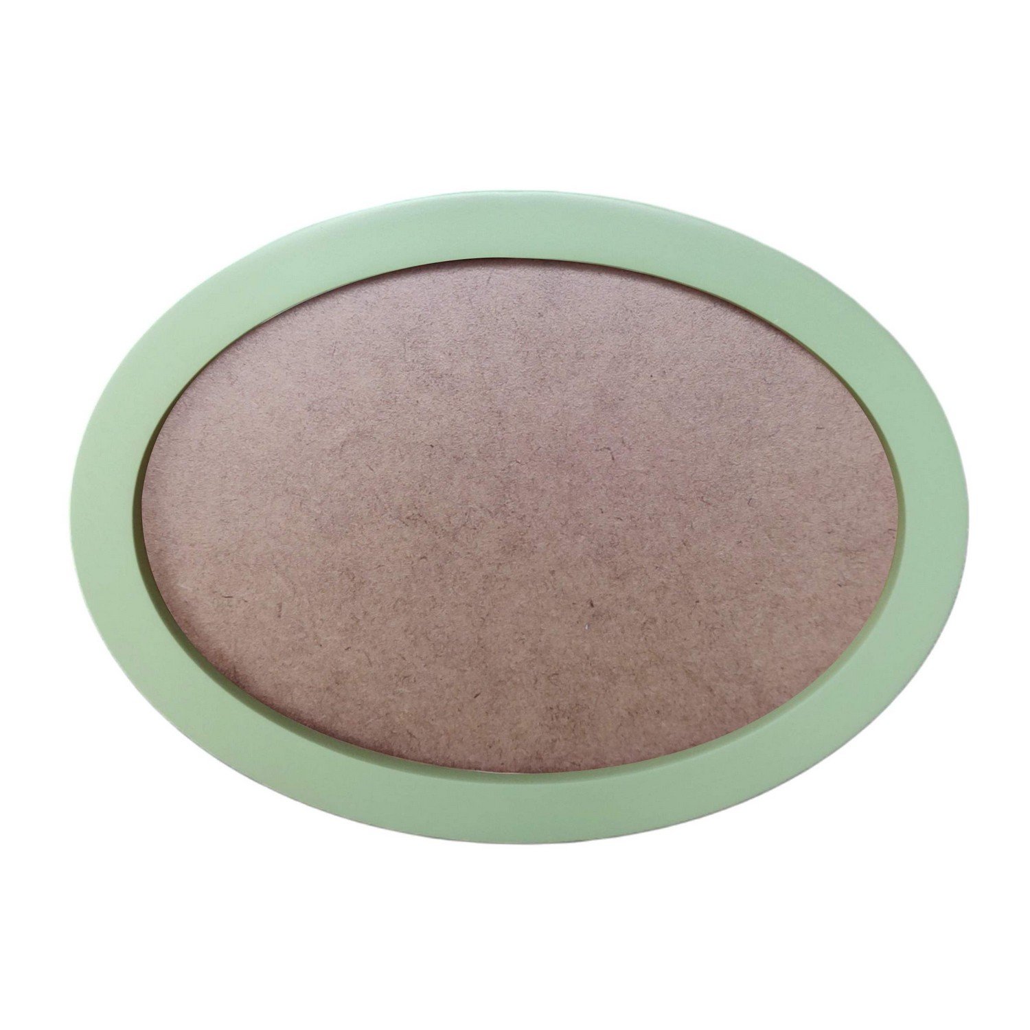 Moldura Oval Colorida em MDF Laqueado para Quadros Decorativos com Fundo MDF e PVC Antirreflexo
