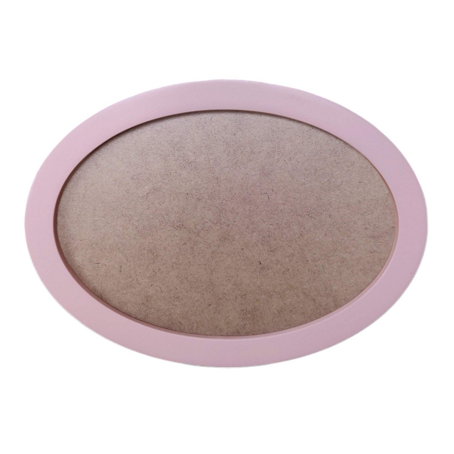 Moldura Oval Colorida em MDF Laqueado para Quadros Decorativos com Fundo MDF e PVC Antirreflexo