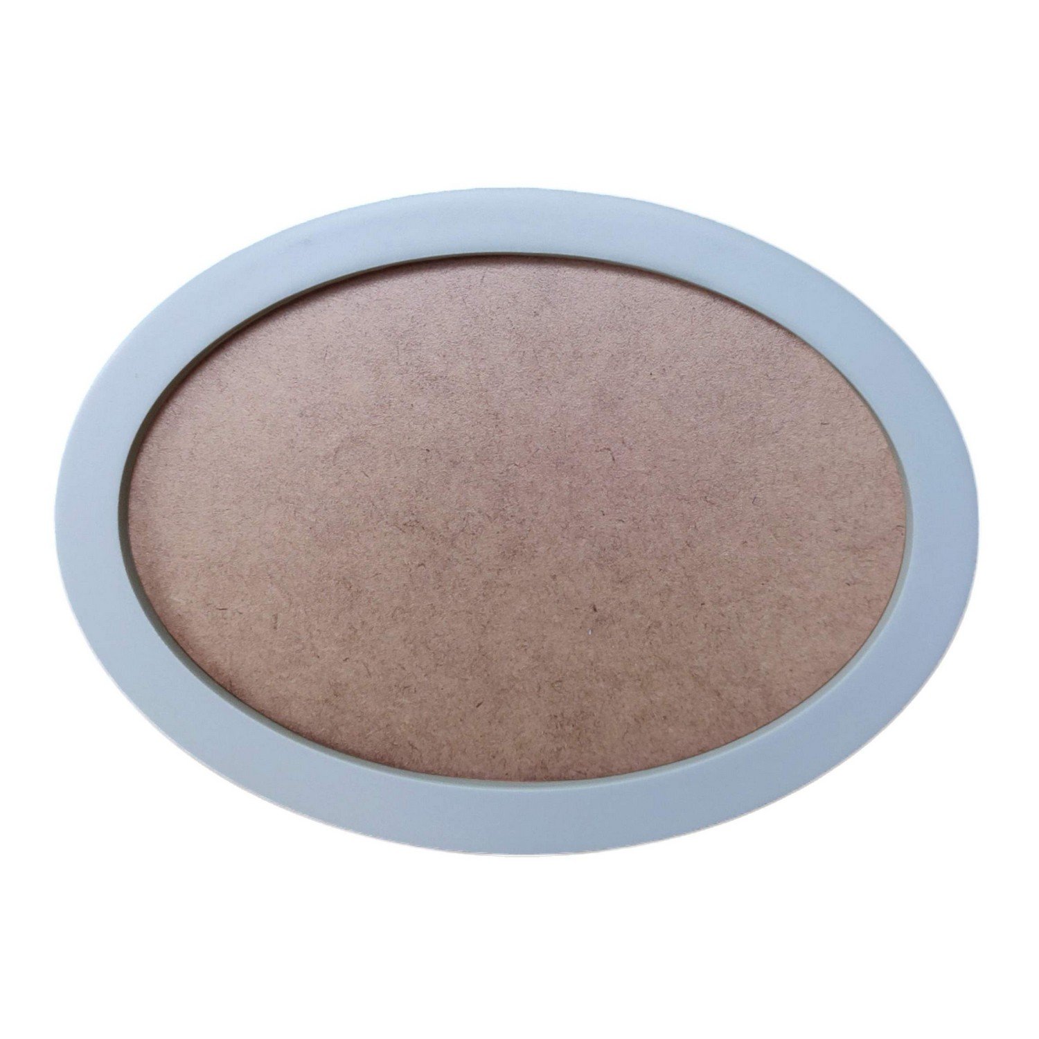 Moldura Oval Colorida em MDF Laqueado para Quadros Decorativos com Fundo MDF e PVC Antirreflexo