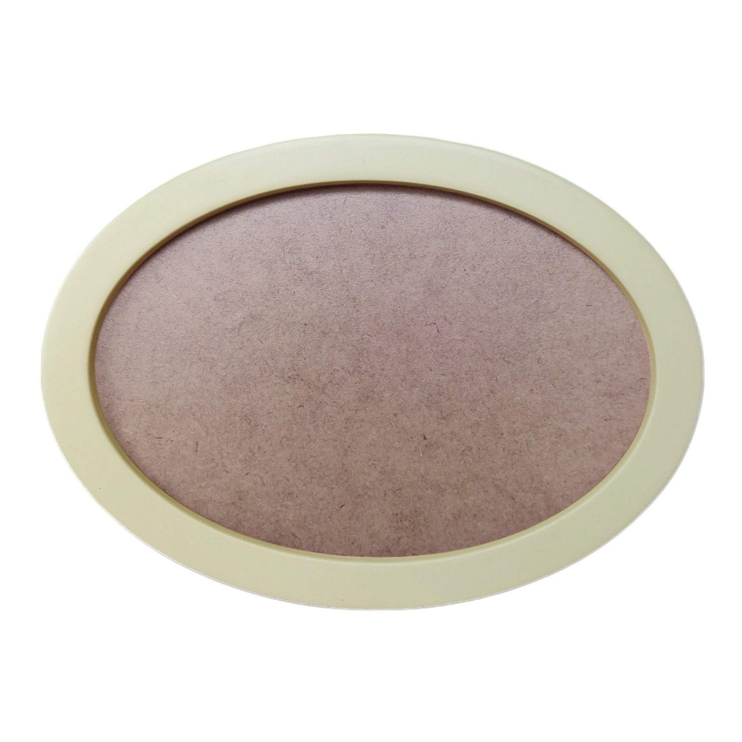 Moldura Oval Colorida em MDF Laqueado para Quadros Decorativos com Fundo MDF e PVC Antirreflexo