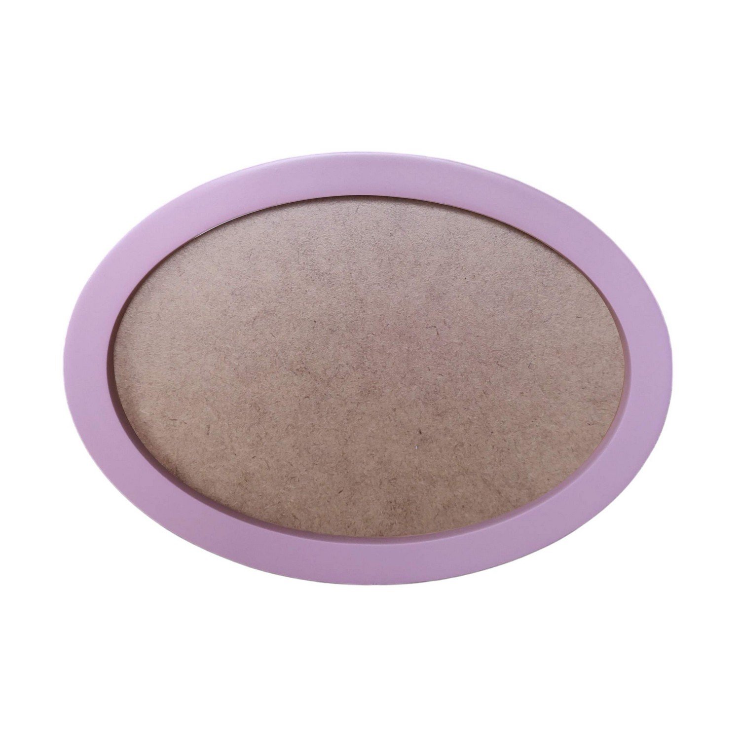 Moldura Oval Colorida em MDF Laqueado para Quadros Decorativos com Fundo MDF e PVC Antirreflexo