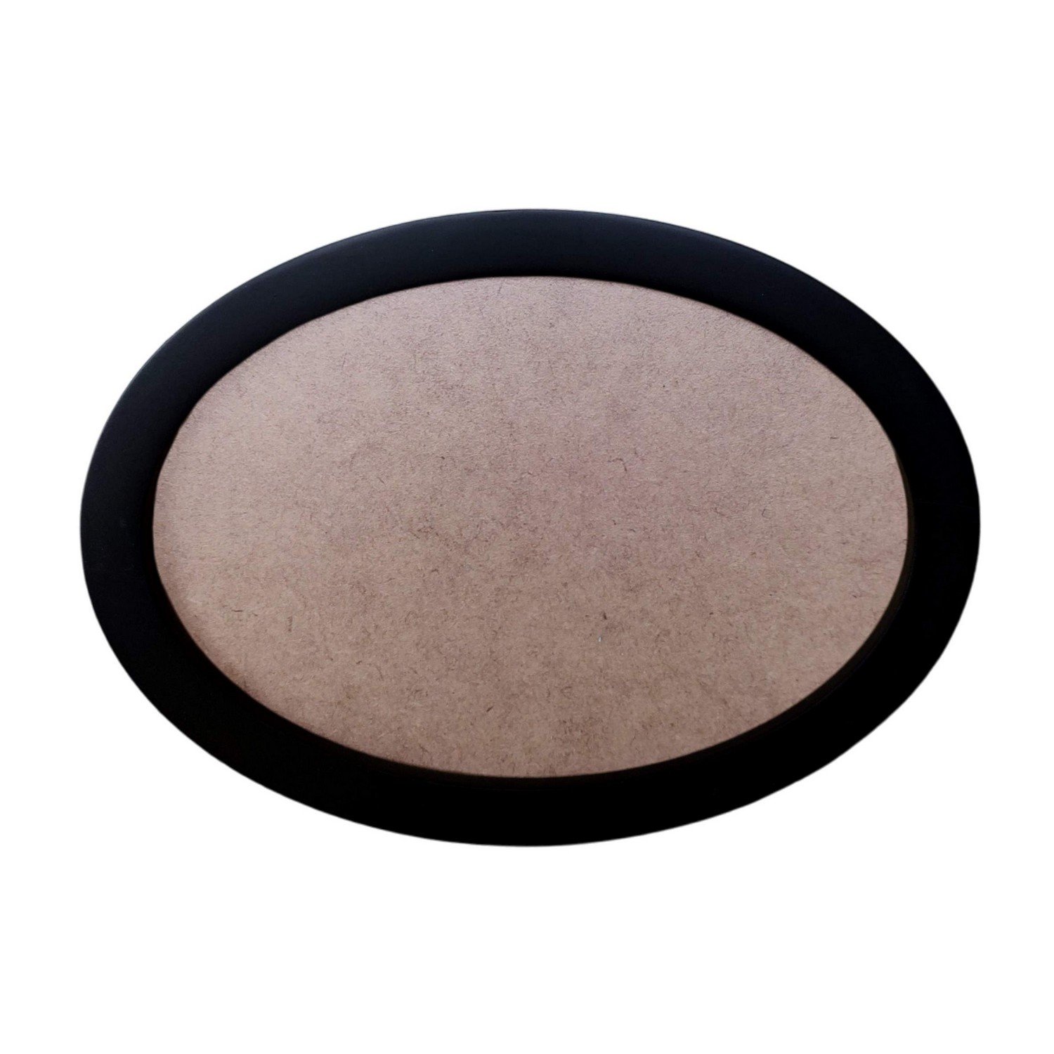 Moldura Oval Colorida em MDF Laqueado para Quadros Decorativos com Fundo MDF e PVC Antirreflexo