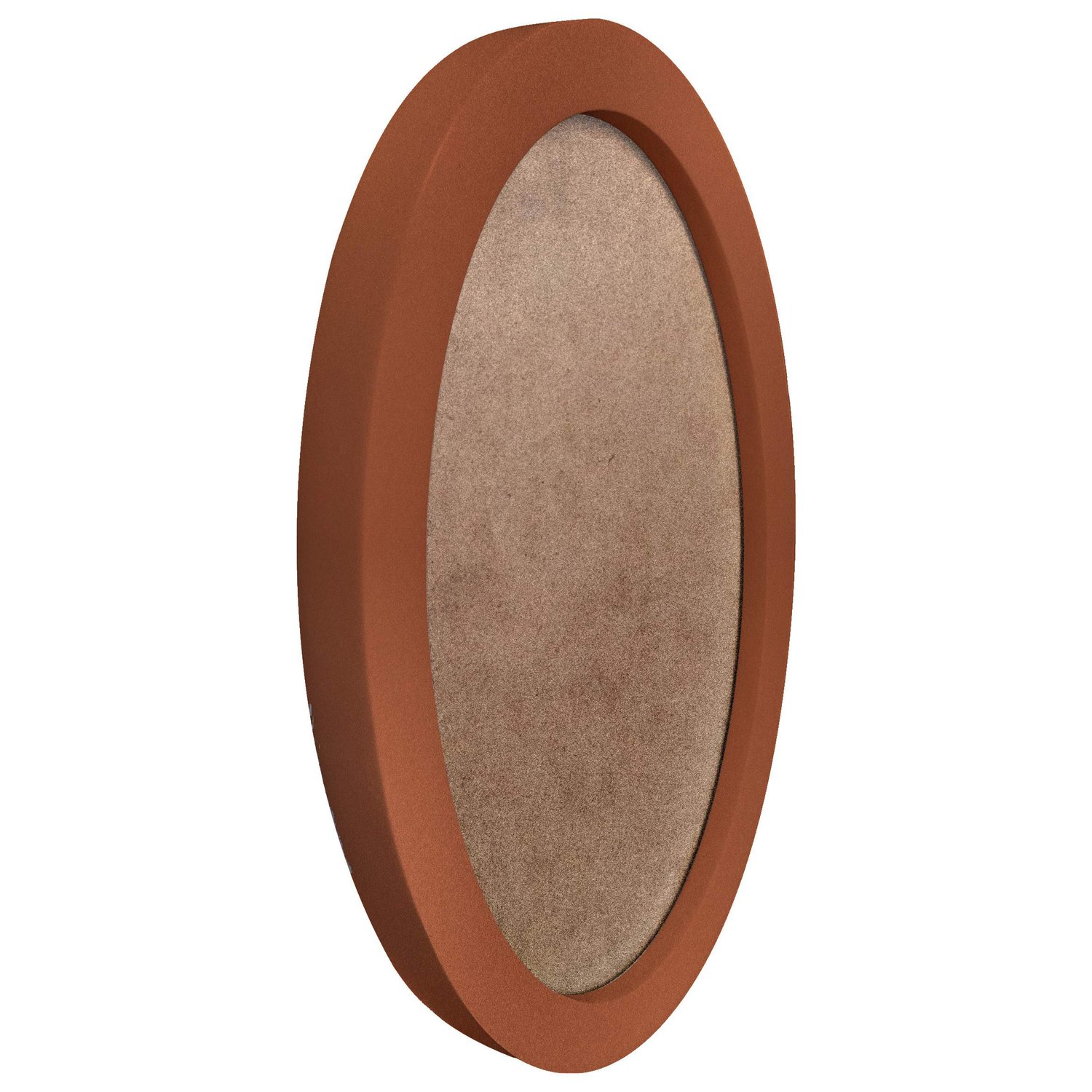 Moldura Oval Colorida em MDF Laqueado para Quadros Decorativos com Fundo MDF e PVC Antirreflexo