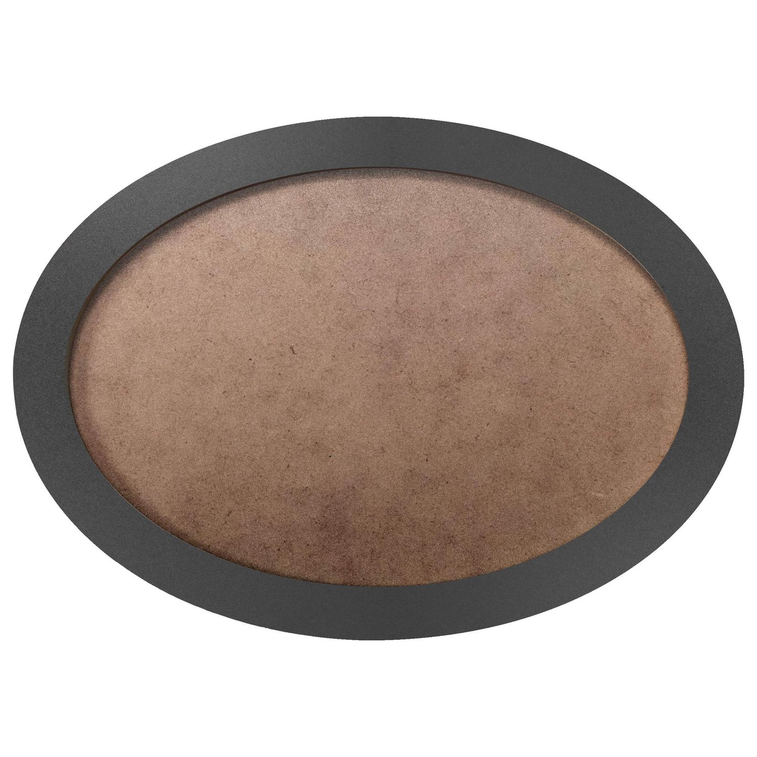 Moldura Oval Colorida em MDF Laqueado para Quadros Decorativos com Fundo MDF e PVC Antirreflexo