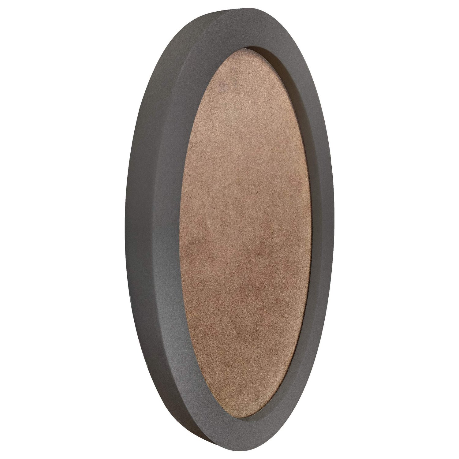 Moldura Oval Colorida em MDF Laqueado para Quadros Decorativos com Fundo MDF e PVC Antirreflexo
