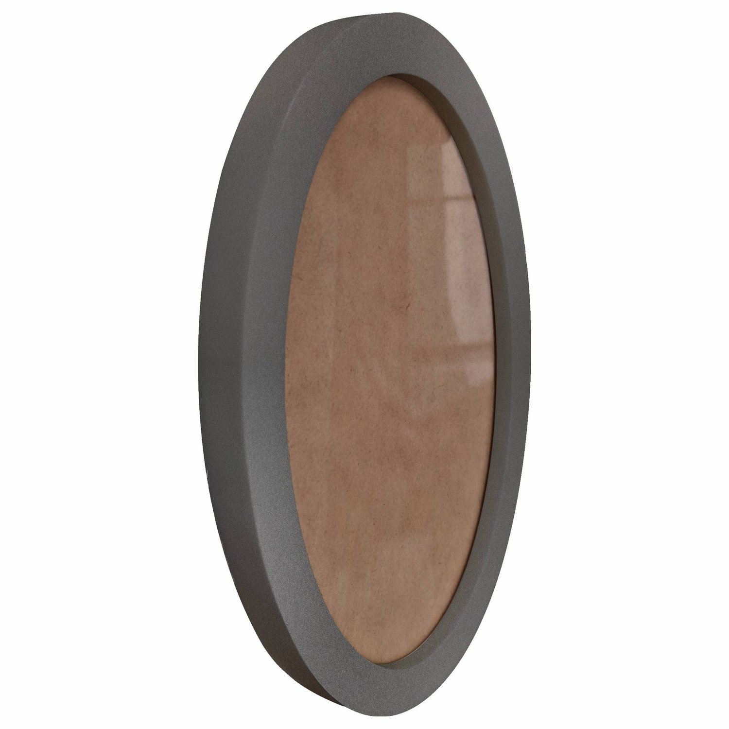 Moldura Oval Colorida em MDF Laqueado para Quadros Decorativos com Fundo MDF e Vidro