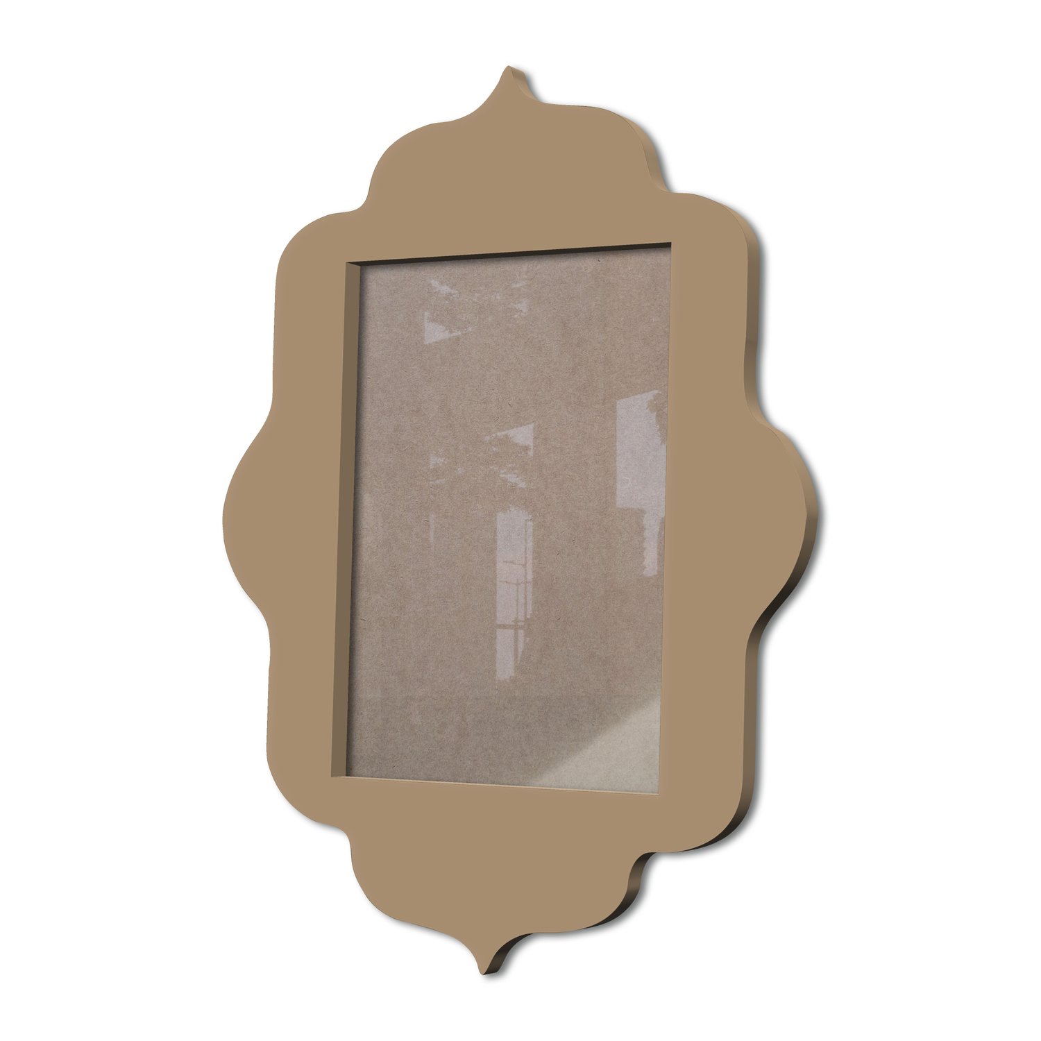 Moldura Provençal Colorida Em Mdf 6 mm Para Quadros Decorativos Com Fundo MDF e Acetato