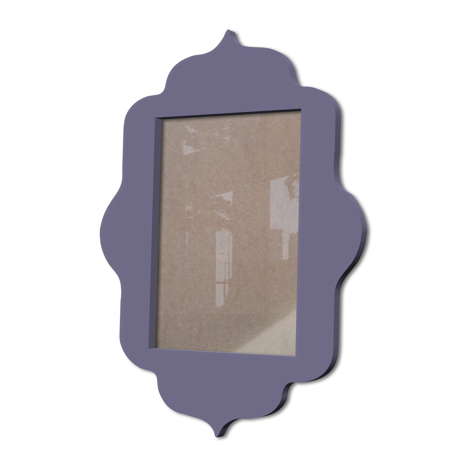 Moldura Provençal Colorida Em Mdf 6 mm Para Quadros Decorativos Com Fundo MDF e Acetato