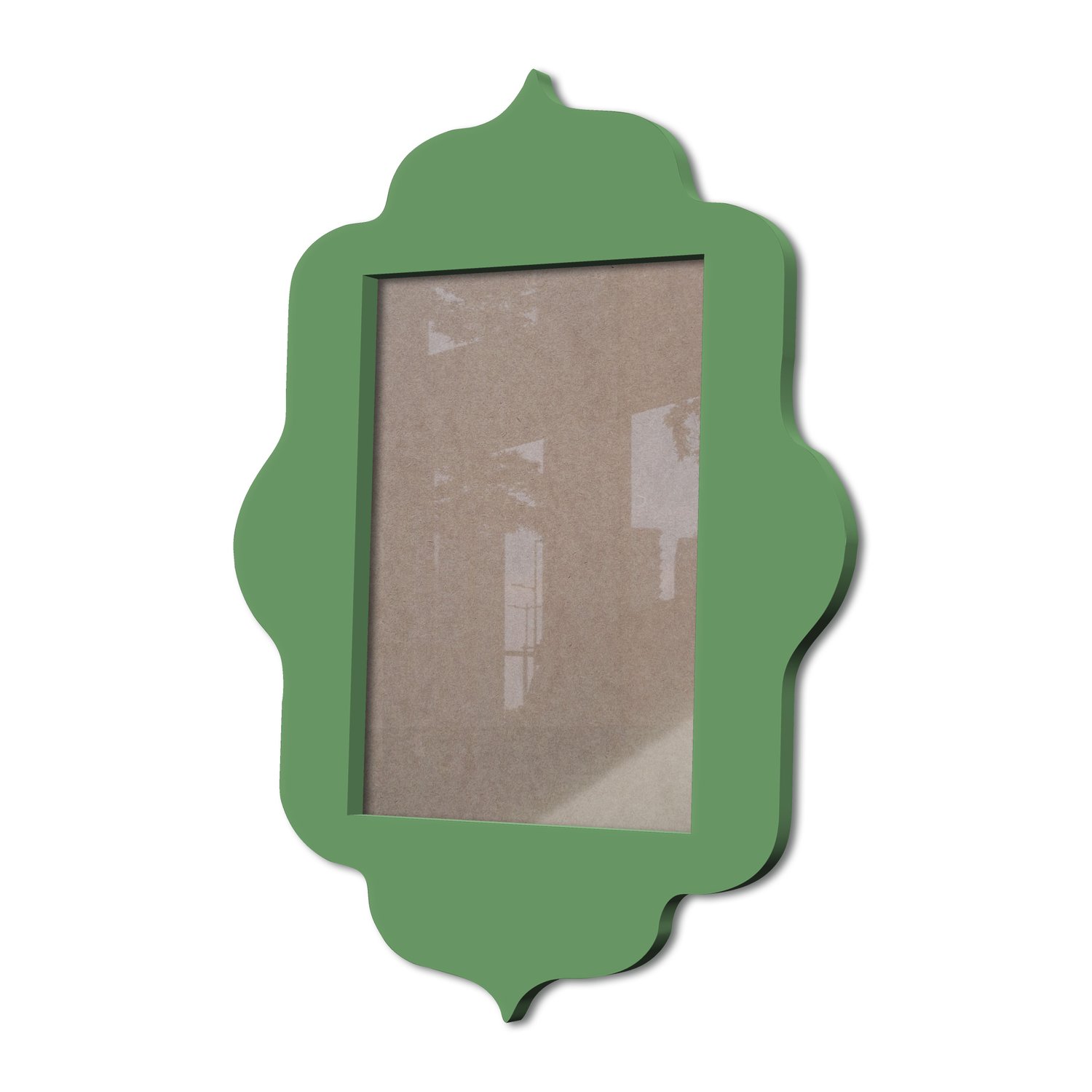 Moldura Provençal Colorida Em Mdf 6 mm Para Quadros Decorativos Com Fundo MDF e Acetato
