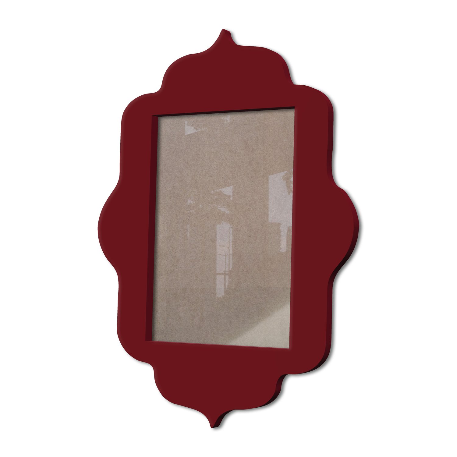 Moldura Provençal Colorida Em Mdf 6 mm Para Quadros Decorativos Com Fundo MDF e Acetato