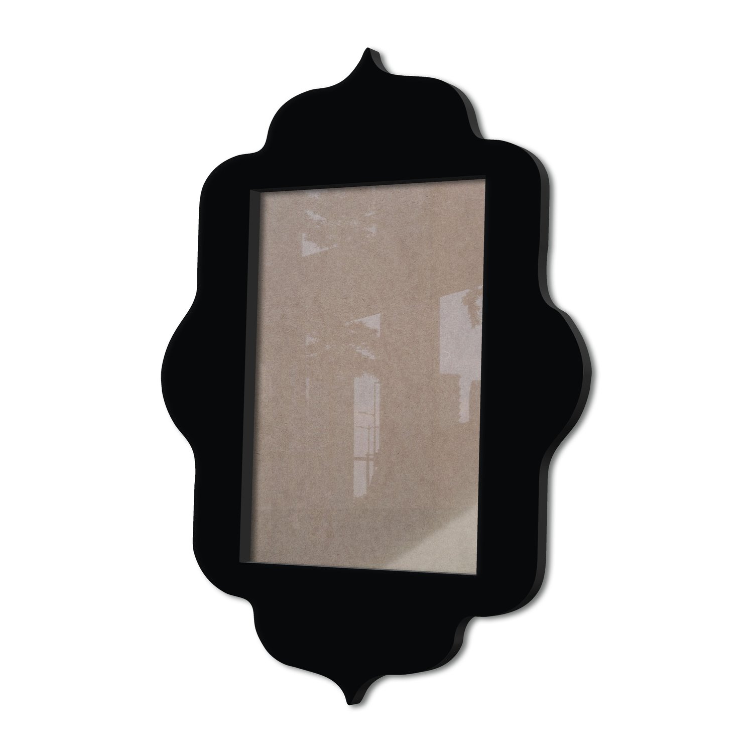 Moldura Provençal Colorida Em Mdf 6 mm Para Quadros Decorativos Com Fundo MDF e Acetato