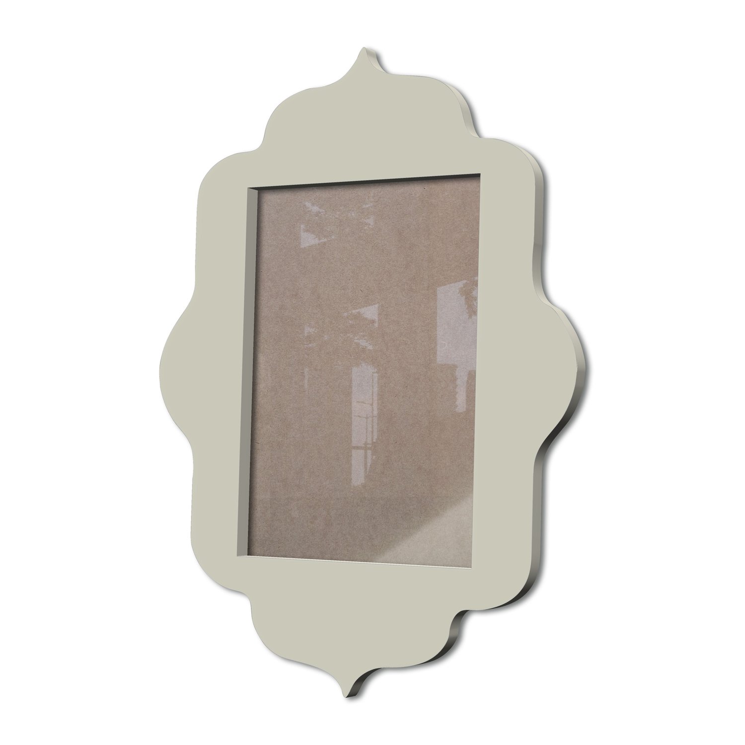 Moldura Provençal Colorida Em Mdf 6 mm Para Quadros Decorativos Com Fundo MDF e Acetato