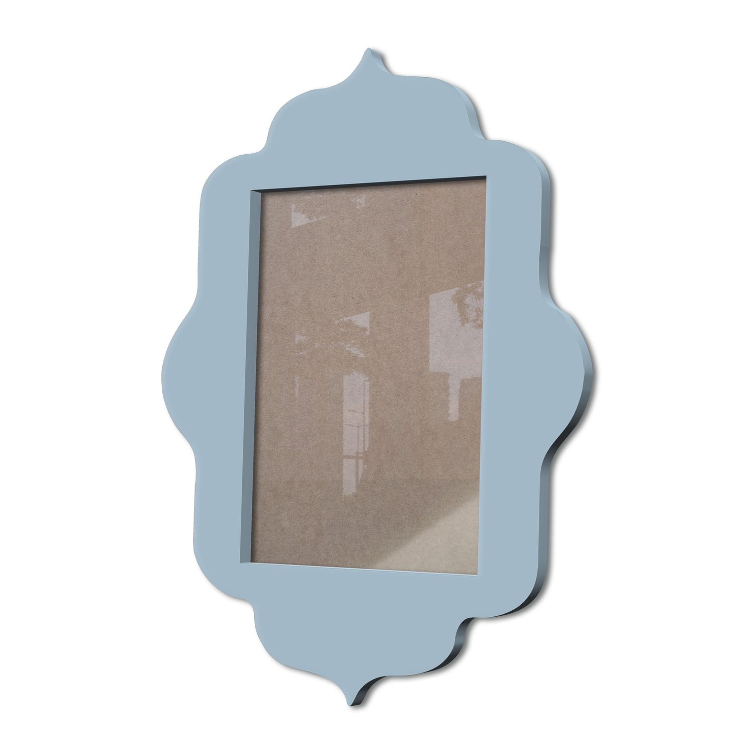 Moldura Provençal Colorida Em Mdf 6 mm Para Quadros Decorativos Com Fundo MDF e Acetato