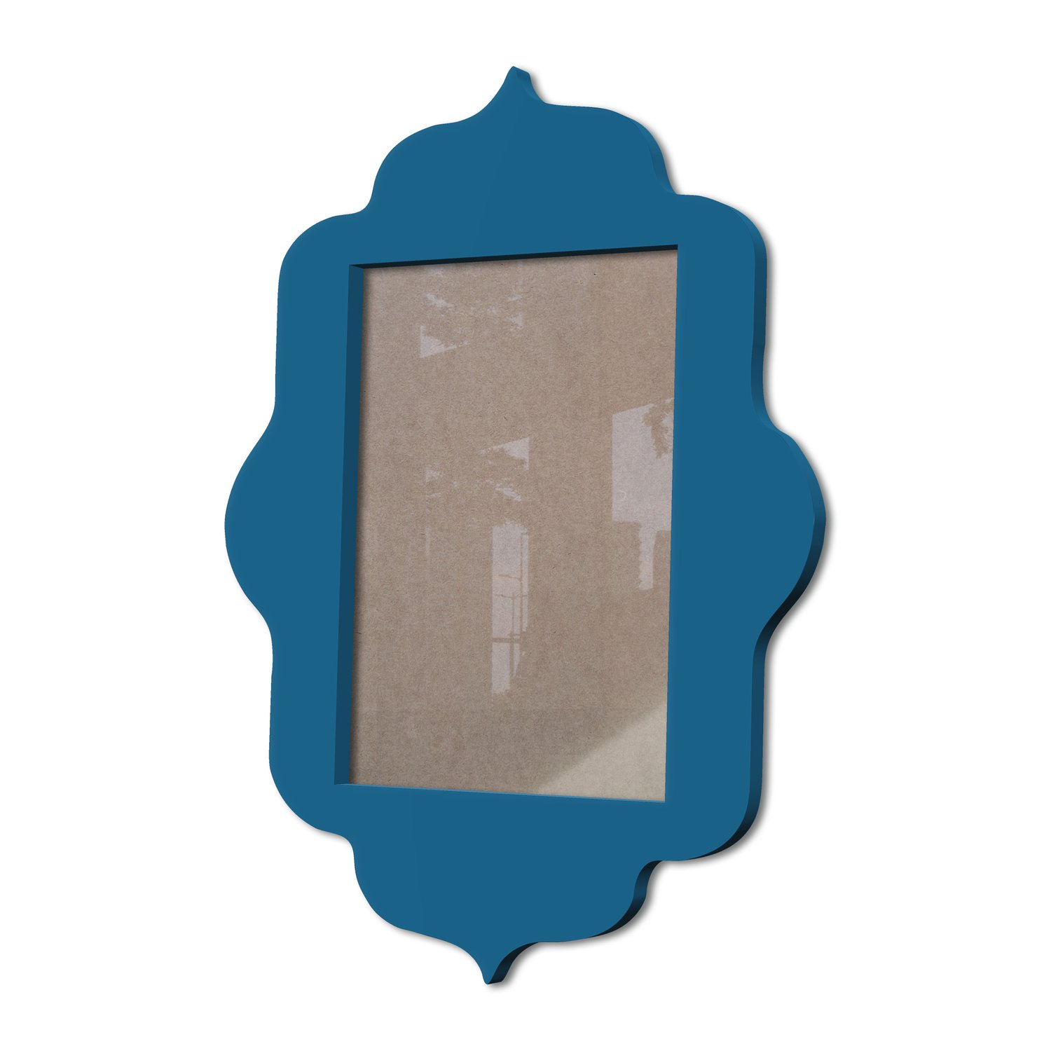 Moldura Provençal Colorida Em Mdf 6 mm Para Quadros Decorativos Com Fundo MDF e Acetato